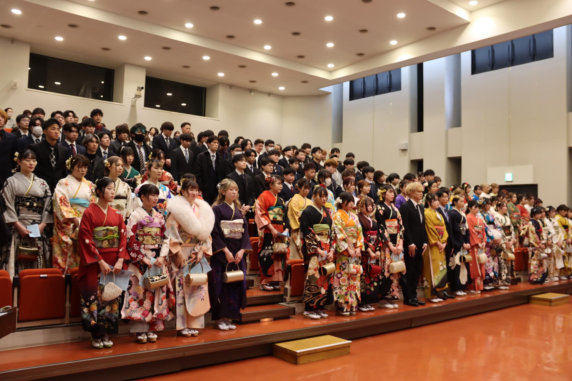 昨年度の二十歳の誓いの様子