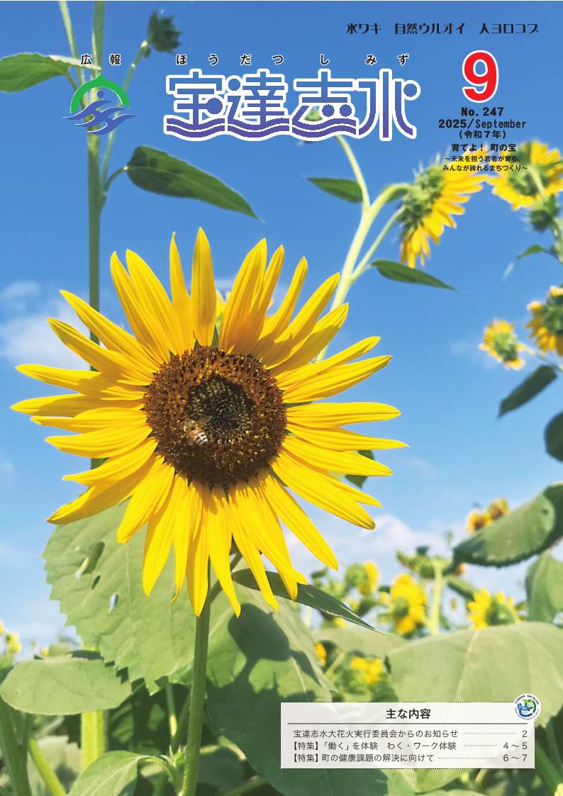 ひまわりとミツバチ
