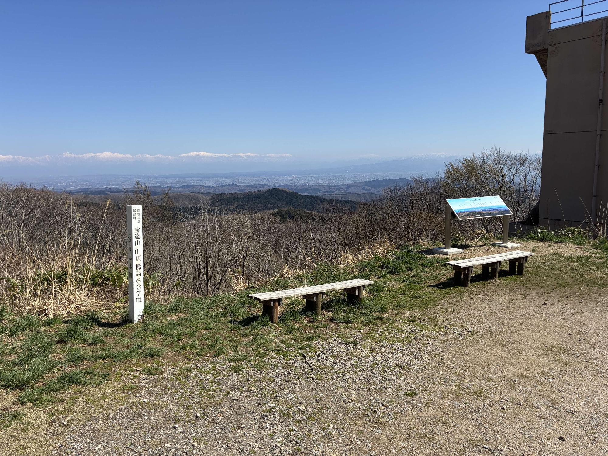 宝達山頂の景色